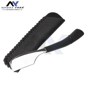 Navaja de Afeitar Profesional Recta para Barbería con Funda, Navaja de Afeitar con Resorte Deslizante para Barba, Bigote y Cejas, Herramientas de Aseo con Logotipo Personalizado - Product Image 5