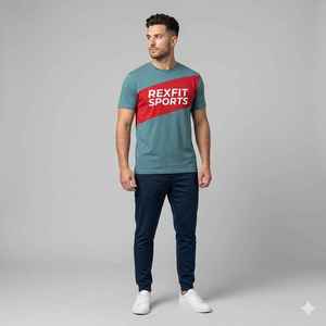 REXFIT SPORTS Camisetas de Gimnasio de Manga Larga para Hombre al por Mayor, Material de Punto Premium, Ropa OEM - Product Image 1