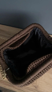 New Design Collection 2026 Handmade Crochet Cotton <b>Mini</b> Tote Bag Evening Party Bag - Product Image 3