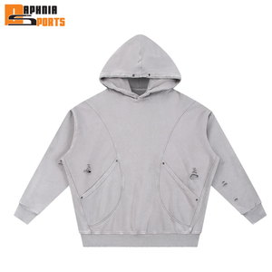 Sudadera con Capucha Personalizada de Alta Calidad, Impresión Digital Invernal, Estilo Desgastado, Fabricada en Fábrica, Precio Económico, Sudaderas para Hombre - Product Image 5