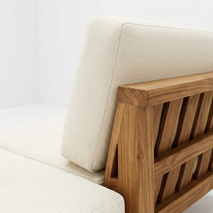 Reclaimed Teak <b>Wood</b> Sectional <b>Sofa</b> Modular Lounge Seating Solid Timber <b>Frame</b> for Hotel Resort Villa Commercial Furniture Supply - Product Image 3