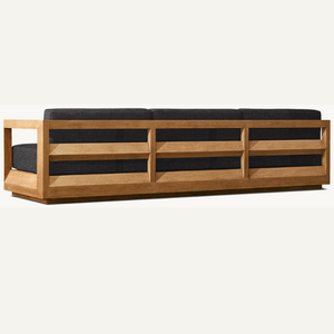 Paloma Teak <b>Sofa</b> furniture <b>for</b> seating capacity of three people or more, customized size can be inside or outside the house - Product Image 3