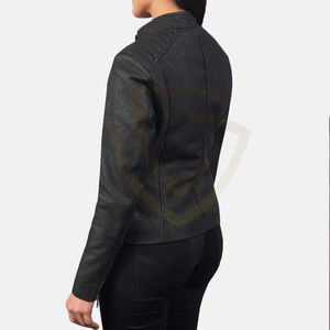 Chaquetas de Cuero de Color Sólido con el Mejor Diseño, Personalizables, Producto de Primera Calidad, Ropa Exterior de Cuero para Mujer - Product Image 4