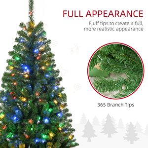 5FT Artificial Christmas <b>Trees</b> with Warm White or Colorful LED <b>Lights</b> Auto Open Prelit Christmas <b>Tree</b> - Product Image 5