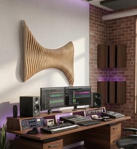 Art déco moderne, art mural 3D paramétrique suspendu, décoration intérieure en contreplaqué, meubles personnalisés, anniversaire - Product Image 3