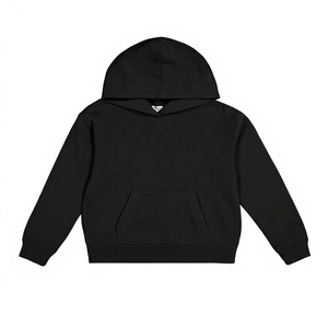Sweat-shirt à capuche surdimensionné en coton tricoté 100% pour enfants, fabriqué sur mesure, printemps-automne, couleur unie, anti-rétrécissement, pour bébé garçon - Product Image 2