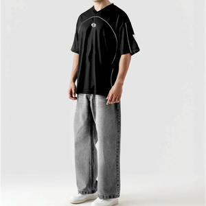 Camisetas de Fútbol Americano Unisex al por Mayor, Logotipo Personalizado, Transpirables, Manga Corta, Ropa Urbana, Proveedor de Camisetas con Etiqueta Privada OEM - Product Image 3