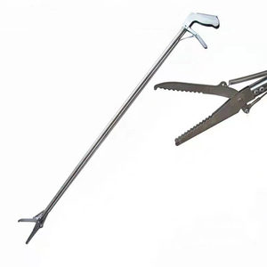 Pince de préhension professionnelle à long manche en acier inoxydable pour serpents et reptiles, idéale pour l'extérieur - Product Image 4