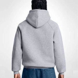 เสื้อฮู้ดผู้ชายสีเทา ปี 2026 ผ้าฝ้ายฟลีซ มีกระเป๋า ดีไซน์สตรีทแวร์ เสื้อกันหนาวสำหรับฤดูหนาว - Product Image 3