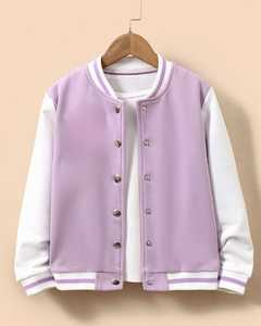 Unisex High Quality Customized VARSITY <b>Jacket</b> Slim Vintage Style Stand Collar <b>Canvas</b> Embroidered Customized Logo for Winter - Product Image 3