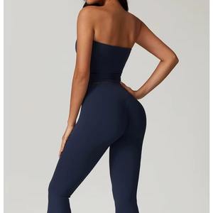 Ropa Deportiva al por Mayor para Gimnasio, Conjuntos de 3 Piezas para Mujer, Chaquetas de Yoga, Leggings de Entrenamiento, Sujetadores Deportivos, Conjunto de Ropa Deportiva - Product Image 2