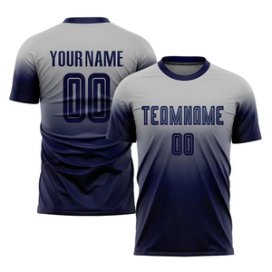 Ensemble de maillots de football pour hommes à dégradé de couleurs, design minimaliste, uniforme de football personnalisé, vêtements de sport à séchage rapide, OEM - Product Image 3