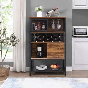 Perchero de pie negro de barra única con extensión horizontal - Product Image 3