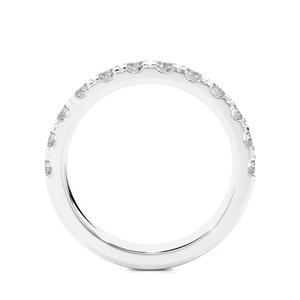 Bague en diamant naturel de 0,99 carat, or 18 carats, taille ronde, 12 pierres de diamants naturels, pour acheteur en gros d'Inde - Product Image 4
