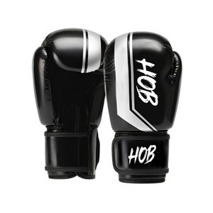 Gants de boxe en cuir rose à rayures blanches avec logo personnalisé, fermeture auto-agrippante antidérapante, super entraînement, tailles adultes - Product Image 1