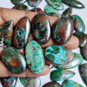 Chrysocolla Loose Cabochon High Quality Gemstone Perfect for Jewelry Making <b>Ring</b> Pendant Necklace Bracelet Stone - Product Image 1