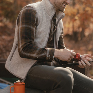 Custom Drain Sports DS-MV-0307 Mens Casual Body <b>Warmer</b> Vest Lightweight Fleece Breathable 360g Winter Outerwear OEM Export - Product Image 3