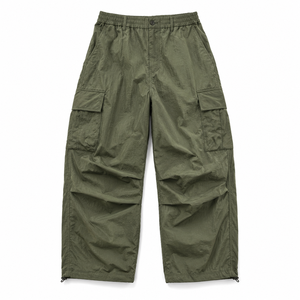 Custom Men's Nylon <b>Parachute</b> Cargo <b>Pants</b> Baggy Wide Leg Adjustable Ankle Y2K Streetwear Trousers - Product Image 5