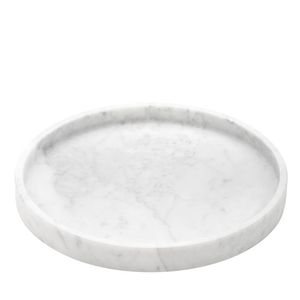 White And Grey Marble Serving <b>Tray</b> With Natural Finish For Refined Home Decor And Stylish <b>Kitchen</b> Organization - Product Image 6