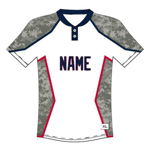 Conjunto de Pantalones y Camiseta de Softbol Sublimados al por Mayor con Dos Botones, Ropa Deportiva para Equipos, Conjunto de Uniforme de Béisbol Sublimado - Product Image 1