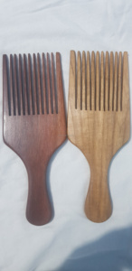 CRAFTING CRAFTS Custom Logo Oval Laser Bamboo Beard Brush and Comb Set with Cushioned Bristle Brush for Men Gift Boxed <b>sale</b> - Product Image 4