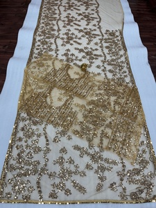 Nouveau FATEMA FASHION Saree complet à motif Bollywood BlockBuster, en mono filet de qualité supérieure, avec sequins multi-couleurs de 5 mm - Product Image 6