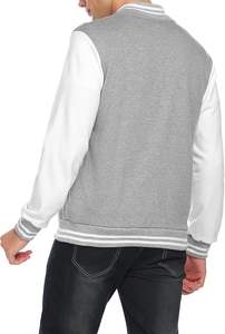 Blousons universitaires d'hiver vintage style Letterman, blousons bomber de baseball en peau de mouton, vêtements d'extérieur avec design brodé, tenues pour équipes scolaires et de club, vente en gros OEM - Product Image 5