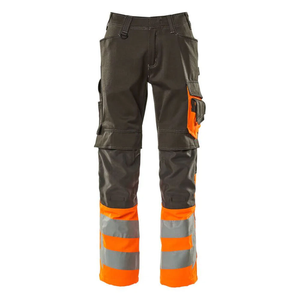 Pantalon de travail de sécurité, tissu haute visibilité, motif réfléchissant imprimé, pantalon de sécurité pour la construction, impression de logo réfléchissant - Product Image 1