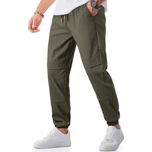 2025กางเกงวิ่งผู้ชายทรงเรียวเอวยางยืดแบบลำลองกางเกงวอร์มมีกระเป๋าปรับแต่งโลโก้ได้ - Product Image 5