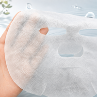 Y142 Tissu en maille de soie Tencel Lenzing autrichien 100 % importé, feuille de substrat pour masque facial, respirant et résistant, pour soins de la peau, personnalisable