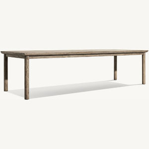 Muebles de mesa de madera de teca ecológicos con estilo moderno, aptos para uso en exteriores, resistentes y duraderos. - Product Image 3