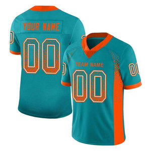Camiseta de Fútbol Americano Cosida Personalizable para Hombre, Camisetas Bordadas con Malla Transpirable y Bordado OEM - Product Image 5