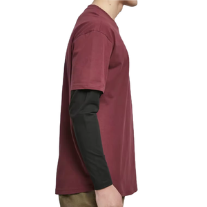 เสื้อยืดคอตตอน 100% คุณภาพสูง สไตล์วินเทจ แบบสั่งทำพิเศษ สองชั้น ทรงโอเวอร์ไซส์ แขนยาว เป็นมิตรต่อสิ่งแวดล้อม สำหรับทุกเพศ พิมพ์ลายดิจิทัล สีพื้น - Product Image 5