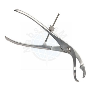 Pinza de sujeción ósea autocentrante Setter Verbrugge con bloqueo rápido, de acero inoxidable, manual, para reducción ósea ortopédica quirúrgica - Product Image 2