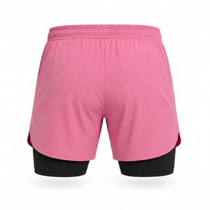 Shorts de sport personnalisés OEM de haute qualité pour hommes, pantalon double couche respirant à séchage rapide, shorts de course et de fitness - Product Image 2
