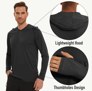 Men's Compression <b>Athletic</b> Shirt | 4-Way Stretch Breathable Quick Dry Spandex/Polyester Long Sleeve Sports Top | Custom Logo - Product Image 5