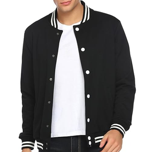 เสื้อแจ็คเก็ตวาร์ซิตี้แบบกำหนดเอง ปักโลโก้ คุณภาพสูง ทำจากผ้าขนสัตว์และหนัง แจ็คเก็ตเบสบอล - Product Image 6