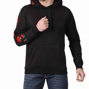 Men Customized Sized Color Logo Embroidery Acid Washed Streetwear Pullover Sweatshirt Patch Autumn Technique 100% Cotton Fleece - Product Image 2