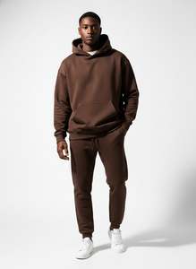 Wholesale Price Men's <b>Plain</b> Casual Sweatsuit Solid Breathable Training 2 Piece Set Cotton Unisex <b>Tracksuit</b> For Adults - Product Image 5