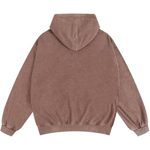 Sudaderas con capucha de alta calidad para hombre/mujer, personalizadas con lavado ácido, con cremallera, estilo urbano, para gimnasio, de gran demanda, estilo oversize. - Product Image 2