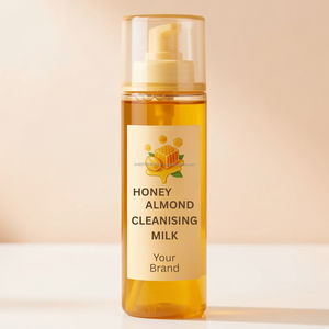 Lait nettoyant à l'amande et au miel de grande taille 1000 ml, soin doux de la peau, étiquette privée disponible, vente directe d'usine, vente chaude - Product Image 3