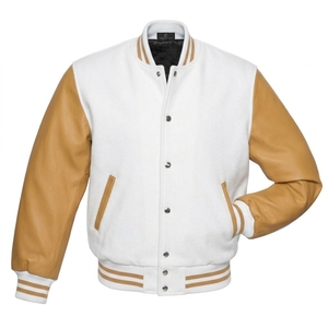 Streetwear Embroidery Lettermen <b>Vintage</b> Varsity College <b>Bomber</b> <b>Jacket</b> for Men University Stand Collar Winter - Product Image 1