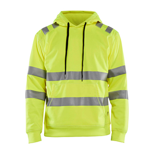 Chemises de travail à haute visibilité avec logo et taille personnalisés, sweat-shirts de sécurité à manches longues avec capuche pour hommes - Product Image 3