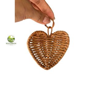 Natural Woven Rattan Christmas Ornaments Handmade Holiday Tree Hanging Decorations Wholesale Gifts - Product Image 2
