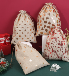 Sac cadeau en jute fait main avec intérieur laminé pour un emballage haut de gamme - Product Image 2