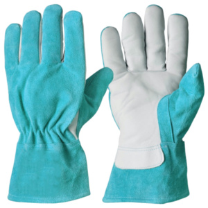 Gants de soudage TIG en cuir de chèvre renforcé et croûte de cuir de vache, certifiés CE, sans latex, résistants à la chaleur et aux étincelles, robustes et de sécurité - Product Image 4