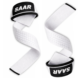 Durable White Cotton Support with Premium Silicone Print for Heavy Lifting <b>Strength</b> <b>Training</b> and Workout Gear - Product Image 3