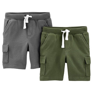 Shorts de survêtement en molleton français Spandex/Coton, qualité supérieure, tricoté, polaire de luxe, cargo, pour homme, avec cordon de serrage, motif uni, personnalisable - Product Image 1