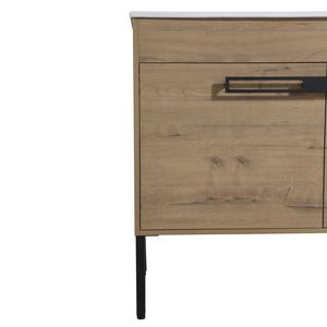 36 Inch Freestanding <b>Bathroom</b> <b>Vanity</b> Optional Floating Design 36*18 00336IMO 1(KD Packing) Excluding - Product Image 3
