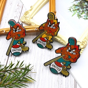 Usine promotionnelle d'insigne de broche en émail doux personnalisé en métal de la série animale - Product Image 3